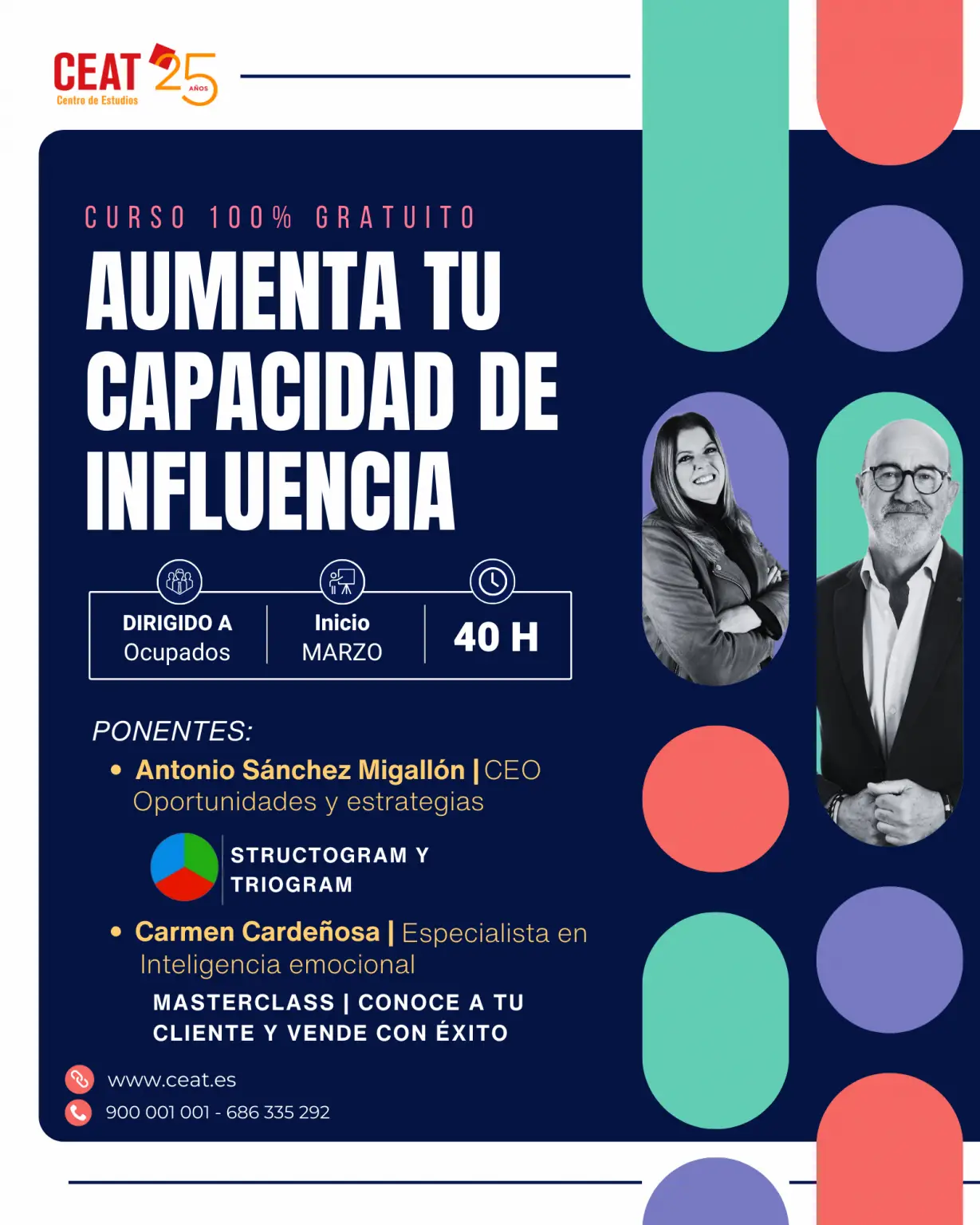 Copia de Blue and Yellow Modern Geometric Online Webinar Poster